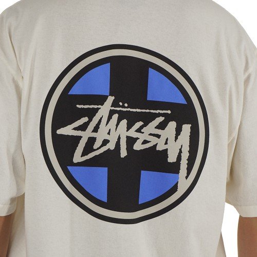 Stussy 스투시 크로스 닷 피그먼트 다이드 반팔 티셔츠 내츄럴 1905112 1002