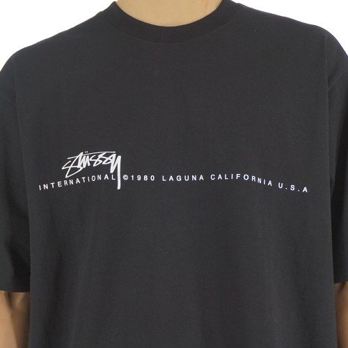 25SS 스투시 스무스 80 반팔 티셔츠 블랙 1905080 0001