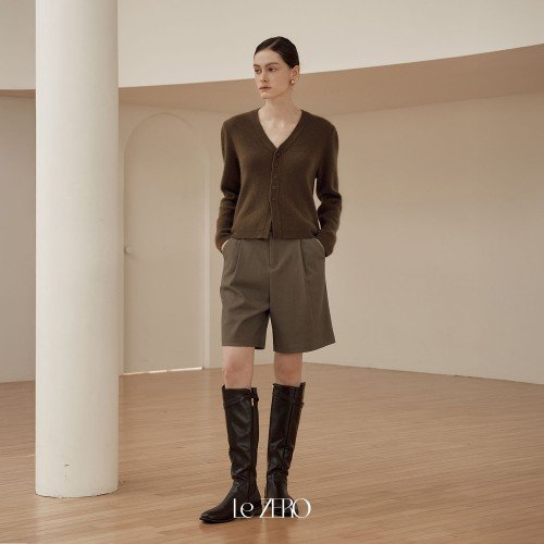 [제로스트릿] 르제로 벨트 버뮤다 팬츠 LeZERO BELT BERMUDA PANTS / BROWN