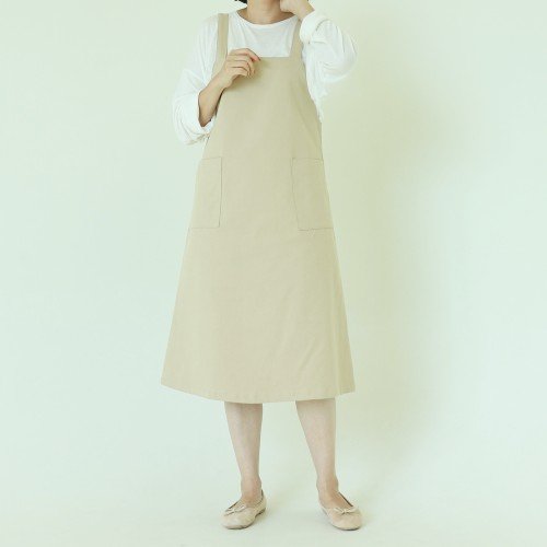 자체제작 빅사이즈 멜빵 롱 원피스 XL,3XL 빅포켓 뷔스티에 레이어드 스판 케주얼원피스