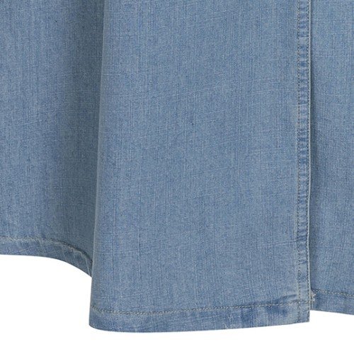 예시카 반팔 데님 오픈카라 벨트 원피스 YJ3OP319