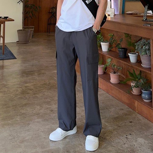 남자냉장고바지 남자여름바지 쿨링 카고 와이드 아이스 팬츠