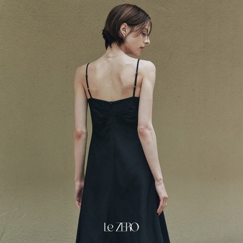 [제로스트릿] 르제로 코튼 린넨 원피스 LeZERO COTTON LINEN ONE-PIECE / BLACK