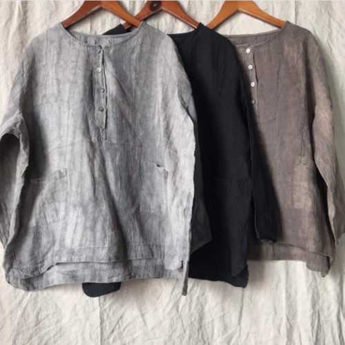 봄 여름 네추럴 린넨블라우스 40 50대여성의류 미시옷 엄마옷