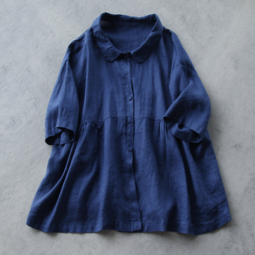 여름 린넨블라우스 린넨셔츠 40 50대여성의류 미시옷 엄마옷