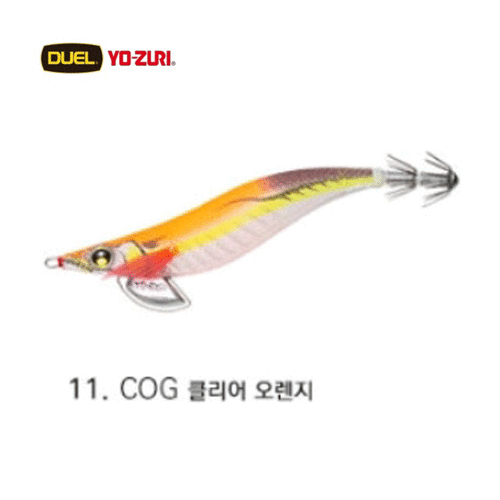 바다루어 요즈리 듀엘 파타파타 슬로우 에깅 팁런 수평 에기 슷테 루어 오렌지, 3.5호