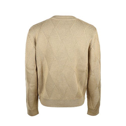 버버리 키즈 아플리케 아가일 울 가디건 8058563 A7026