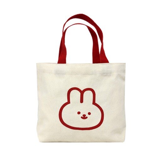 뷰레이터닷컴 토끼 미니 에코백 캔버스 손목가방 인쇄가능