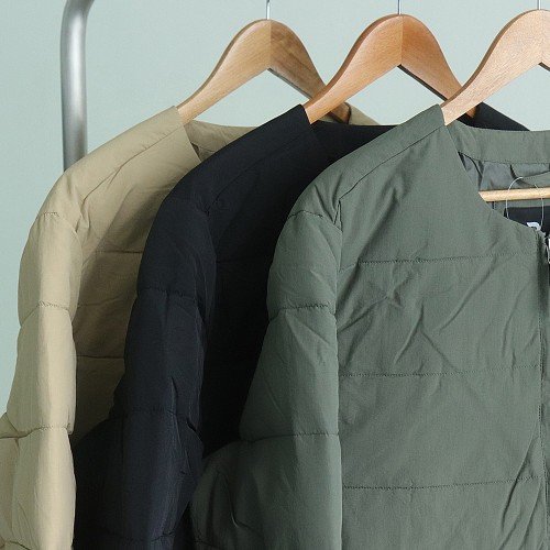 남자경량패딩 유넥 이너 웰론 경량 패딩