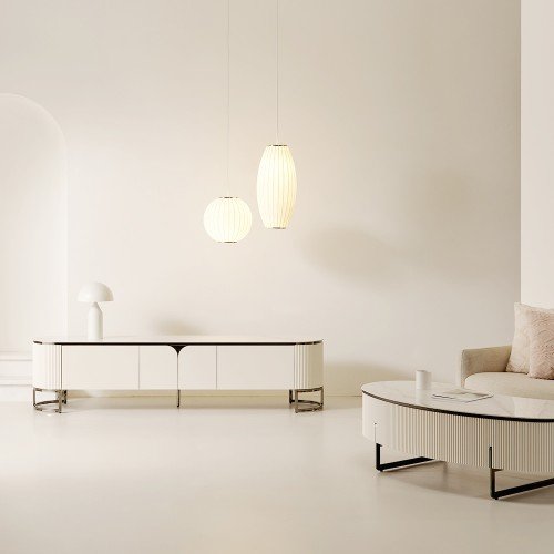 소르니아 벨루체&미노스 세라믹 거실장 2000 TV장 2000x430x472mm, 화이트