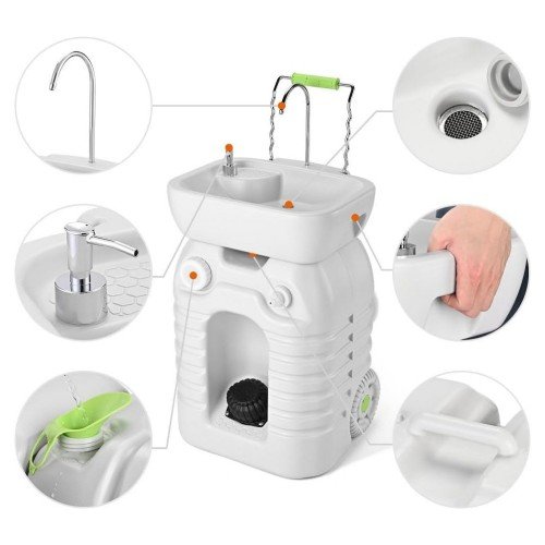 대형 이동식 간이 캠핑 세면대 45리터 야외용 미니 싱크대