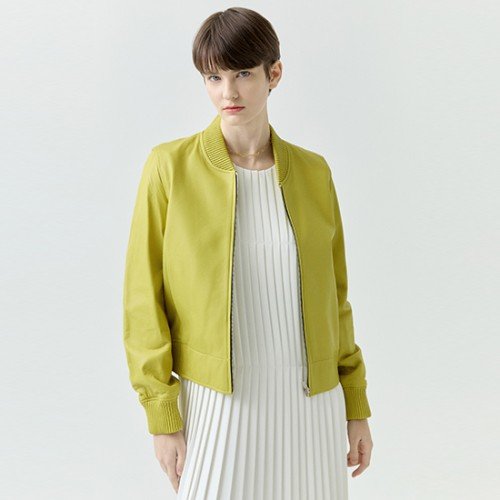 [로보] 클래식 봄버 레더 재킷 GJK23A015