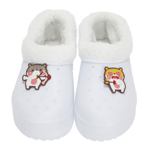 두꺼운 겨울 털 실내화 따뜻한 겨울 거실화 층간소음 방한 슬리퍼