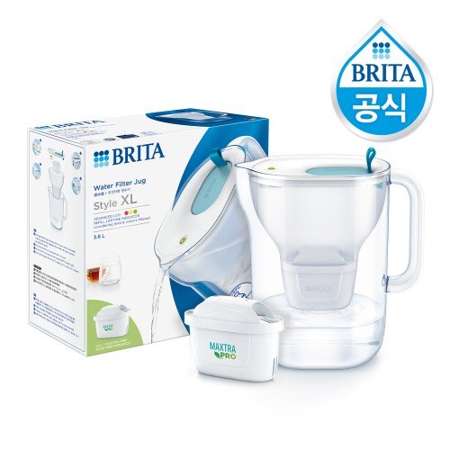 [N단독] 브리타 스타일 XL 3.6L 블루+기본 1입+퓨어 8입+라임 6입+NPay 5%적립