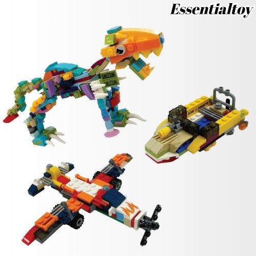 에센셜토이 공룡 자동차 칭찬 블록 어드벤트 캘린더 장난감 24세트 (4단 변신 호환)