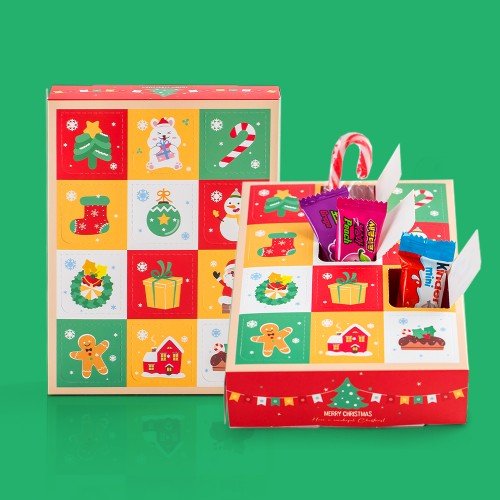 크리스마스 어드벤트 캘린더 간식 과자 선물세트 학교 교회 어린이집 교회 단체