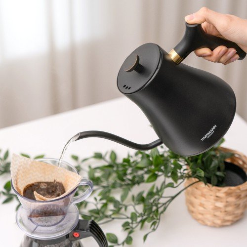 하트만 전기 드립 커피포트 온도조절 보온 전기주전자 미니 티포트 홈카페