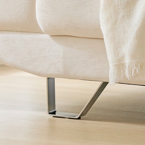 몬스터 소파 아쿠아텍스 이지클린 기능성 패브릭 소파 스툴 Event, 오트밀 베이지, 3인용