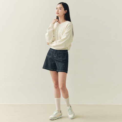 [제로스트릿][3컬러] 트위스트 브이넥 니트 TWIST V-NECK KNIT