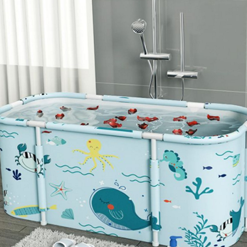 성인 휴대용 접이식 욕조 2인용 이동식 접이식 욕조 반신욕통 가정용