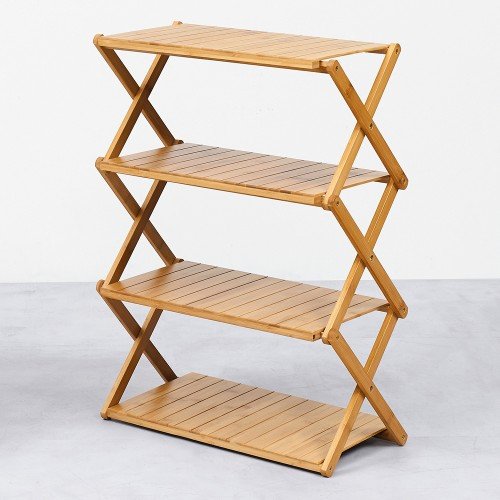 미니 나무선반 원목선반장 현관 폭좁은 작은 원목 수납 2단 다용도 선반 40x26x46cm