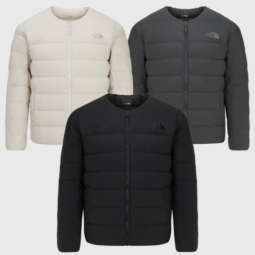 노스페이스 경량 패딩 가디건 덕다운 간절기 이너 점퍼 NJ1DR00A