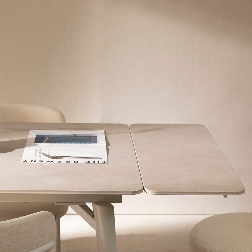 글로리 확장형 세라믹식탁 직사각형 테이블 4인용 8인용 그레이 1400 2000