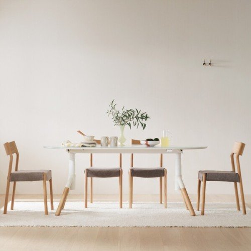 일룸 업모션 테이블 타원형 (LPM) 1600mm, SP(화이트)