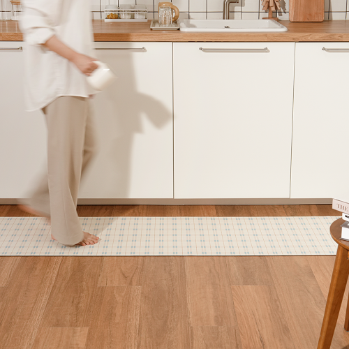 하루의공간 설렘 주방 매트 규조토 발매트 빨아쓰는 욕실 현관 베란다 그린, 45x95cm