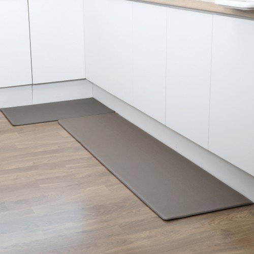 파쿠젠 방수 주방매트 싱크대 발매트 양면 10T 그레이, 75x45cm