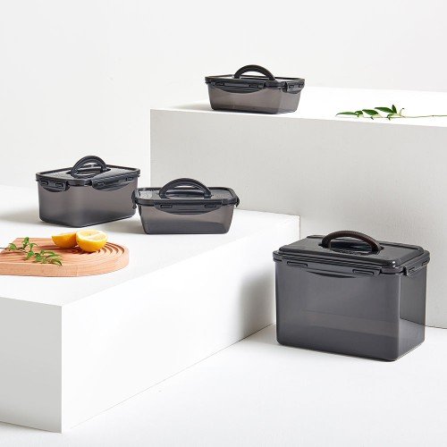 이지앤프리 색 베임 없는 프리베 블랙 김치용기 3종 2P+2P