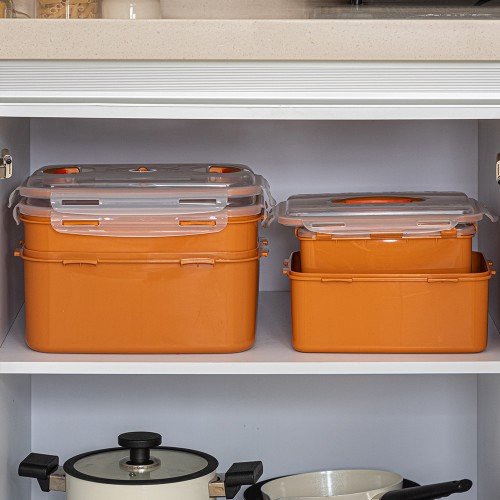 이지앤프리 황토누름독 스마트 김치통 황토누름독 2.6L 2P + 황토 누름이 2P