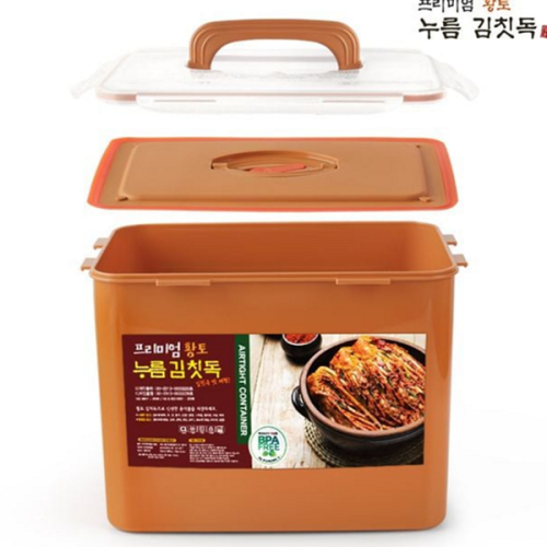 프리미엄 황토 김치통 누름 누름 김치통 김치냉장고 대형 용기