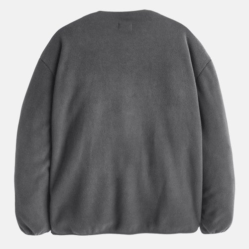 양털 후리스 자켓 뽀글이 집업 밍크 겨울 오버핏 노카라 점퍼 퍼