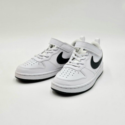 [국내매장판] 나이키 키즈 운동화 코트 버로우 로우 주니어 어린이 초등학생 중학생 신발 화이트(블랙로고), 240