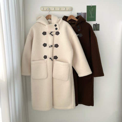 떡볶이무스탕 코트 양털무스탕 후드 롱무스탕