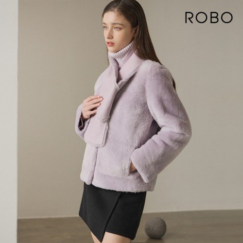 [초특가]로보 가디건 무스탕+머플러