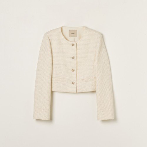 [N배송] 로엠 트위드 크롭 자켓 RMJKF12S55