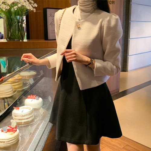 [자체제작] (MADE)벨마 퍼프 트위드 자켓 jk2549