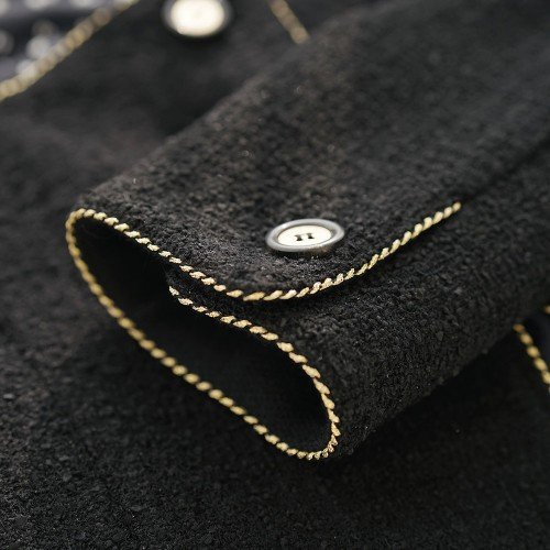 루드 울 트위드 숏 재킷 L22WFJK3BK