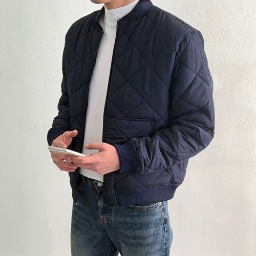 남자경량패딩 남성퀼팅점퍼 오버핏 깔깔이 남자블루종패딩