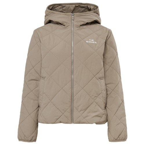 아이더 여성 퀼팅 경량 패딩 가을 데일리 후드 자켓