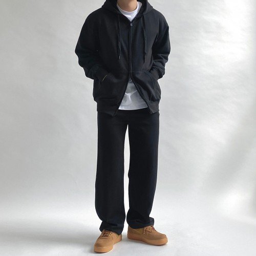 남자기모후드집업 두꺼운후드집업