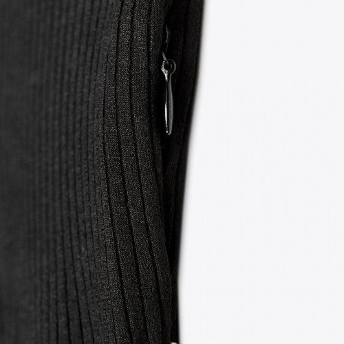 자라 테크니컬 콤비 벨티드 미디 원피스 0387/155 SAND / BLACK