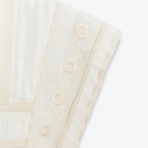 자라 프릴 자수 민소매 블라우스 5107/277 ECRU