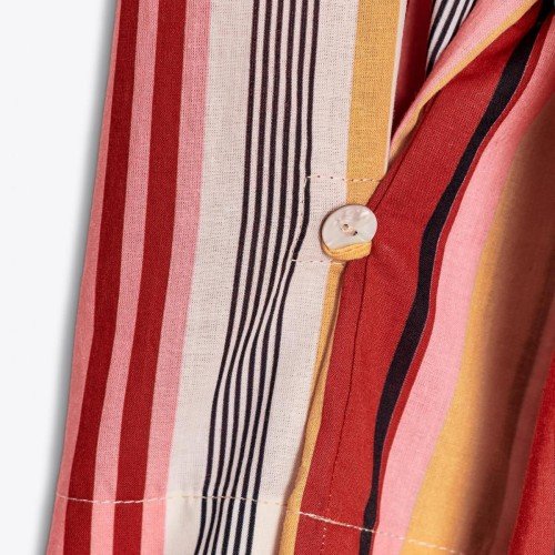 자라 멀티컬러 스트라이프 코튼 미디 셔츠 원피스 8476/026 MULTICOLOURED