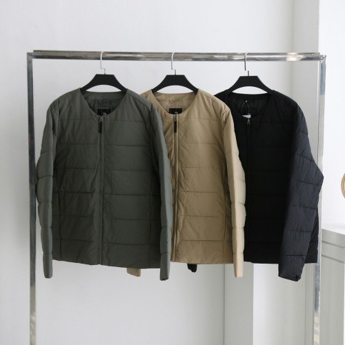 깔깔이 라운드패딩 스탠다드 라운드 남자경량패딩