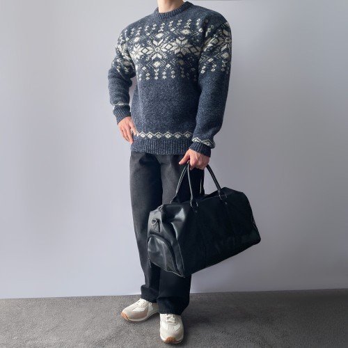 남자노르딕니트 남성오버핏니트 두꺼운니트