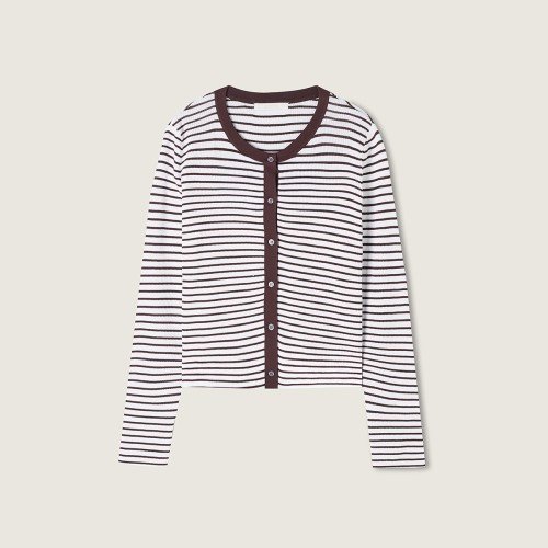 로엠 핀 스트라이프 가디건 세트 RMCKF37RT5