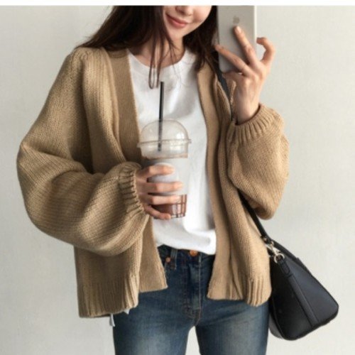 베이지색 가디건 노르딕 가디건 도톰 가디건 네이비 귀여운 학생